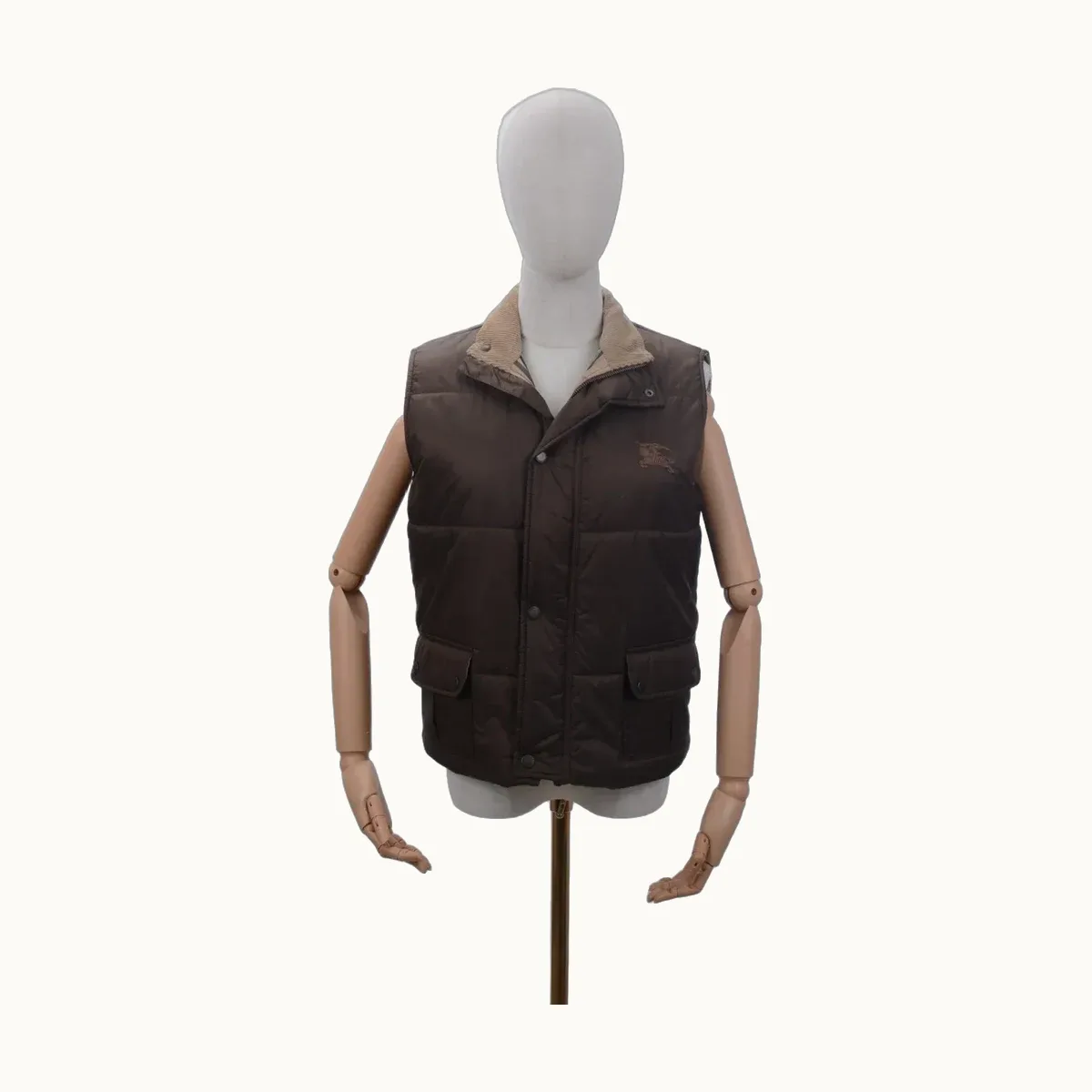 Chaleco Burberry Puffer 14Y Café