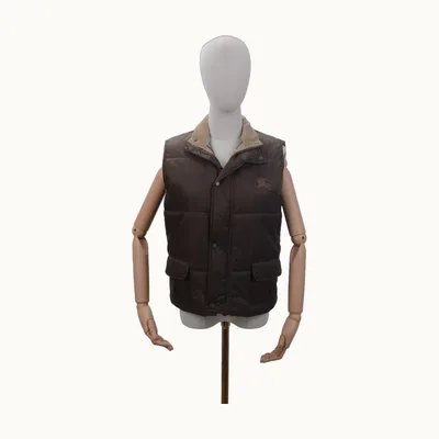 Chaleco Burberry Puffer 14Y Café