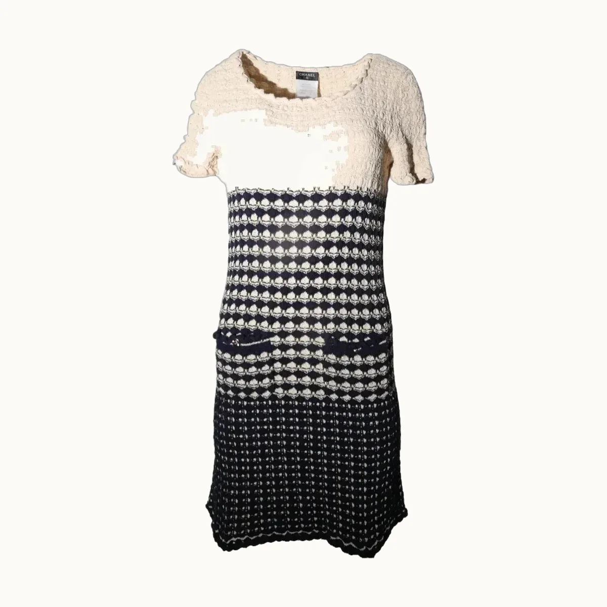 Vestido Chanel Tejido, Talla 38 FR
