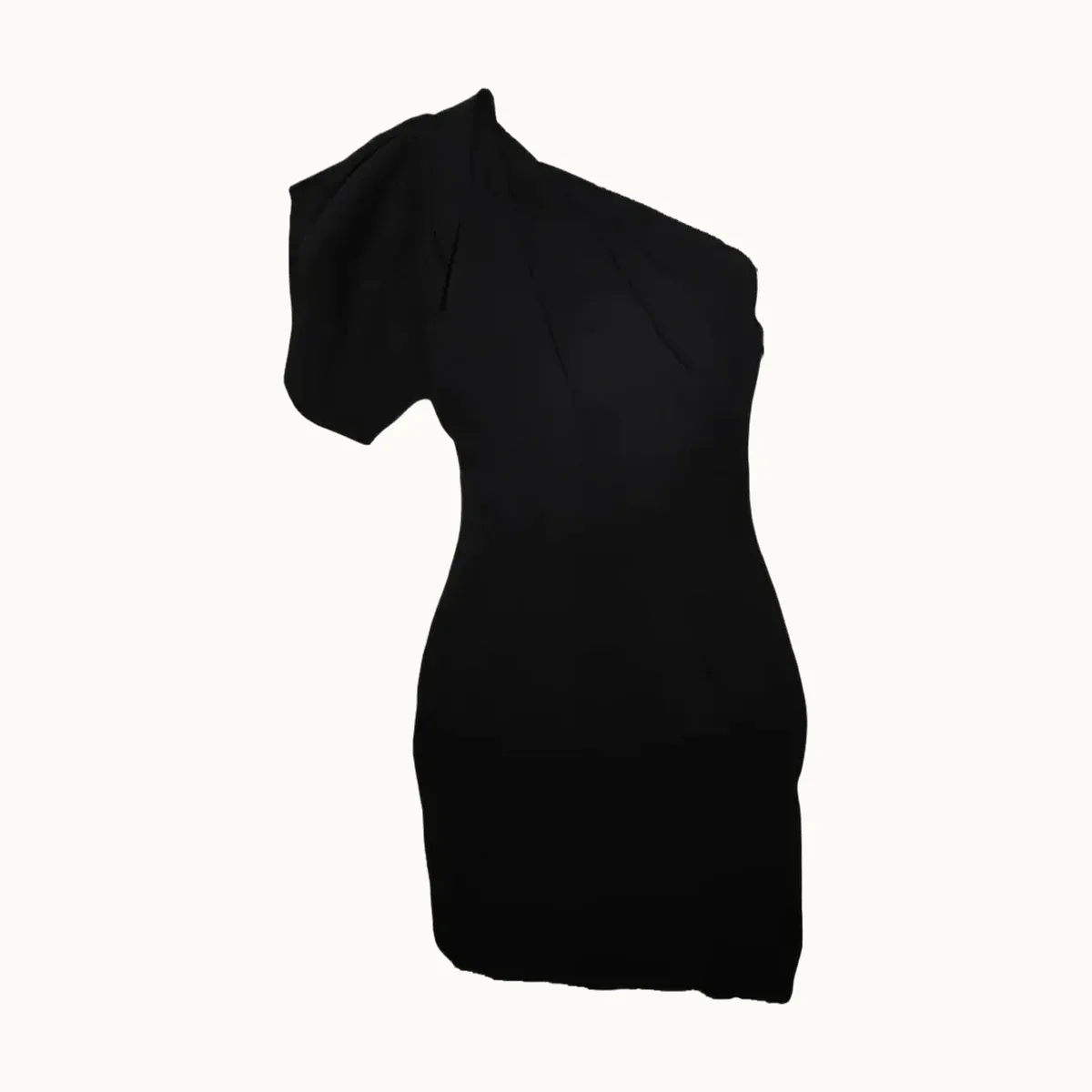 Vestido Saint Laurent Asimétrico, Talla 40 FR