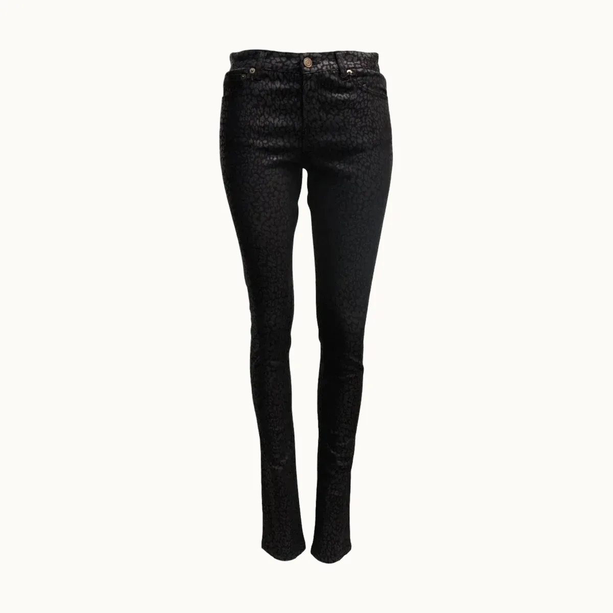Jeans Saint Laurent Print Negros