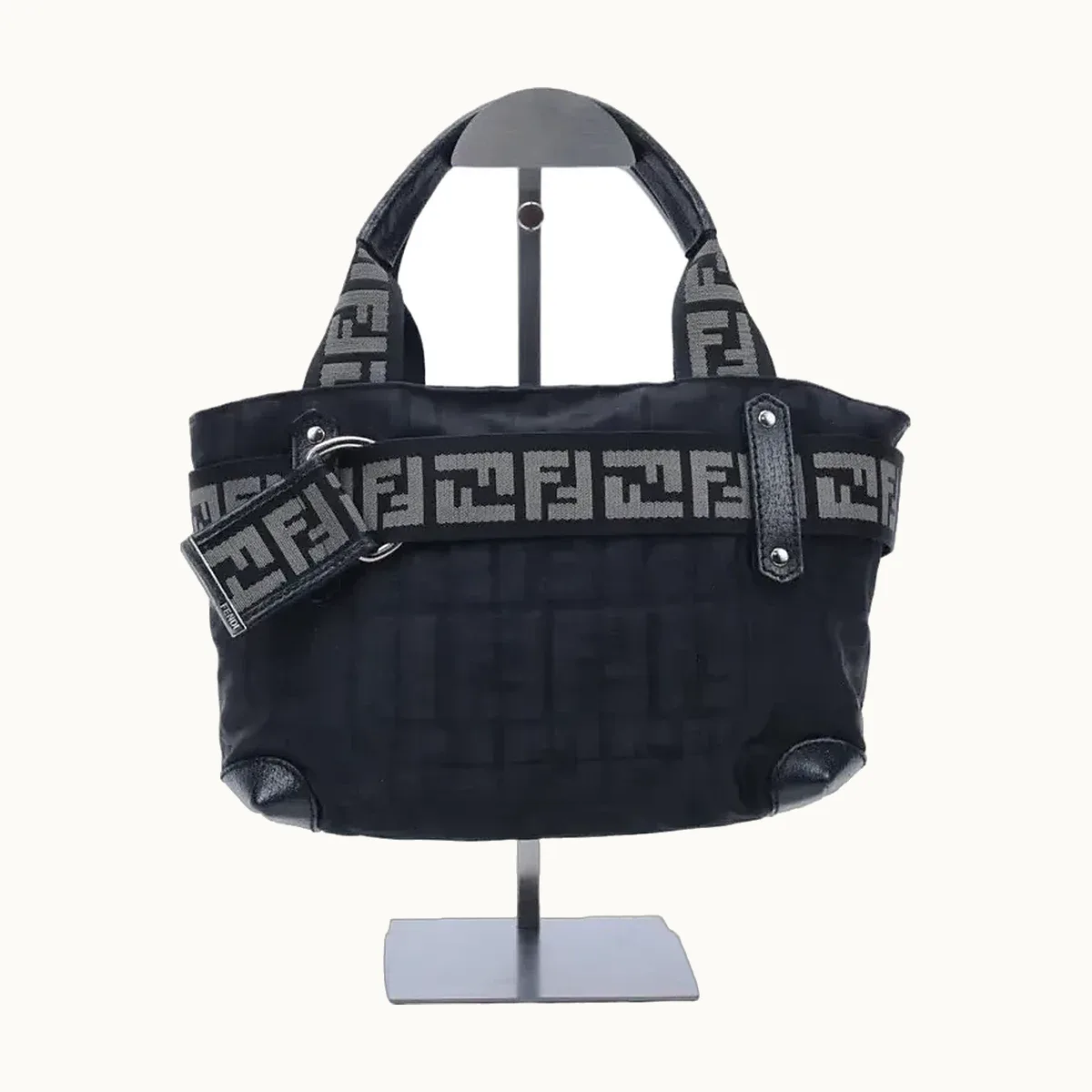 Bolsa de Mano Fendi Vintage Ff Negra