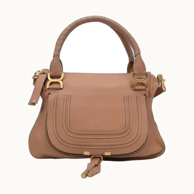 Bolsa de Mano Chloé Marcie Medium Camel