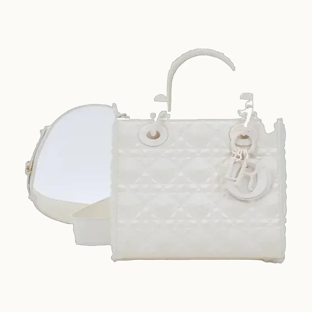 Bolsa de Mano Dior Lady Small My ABCDior Blanca