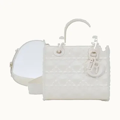 Bolsa de Mano Dior Lady Small My ABCDior Blanca