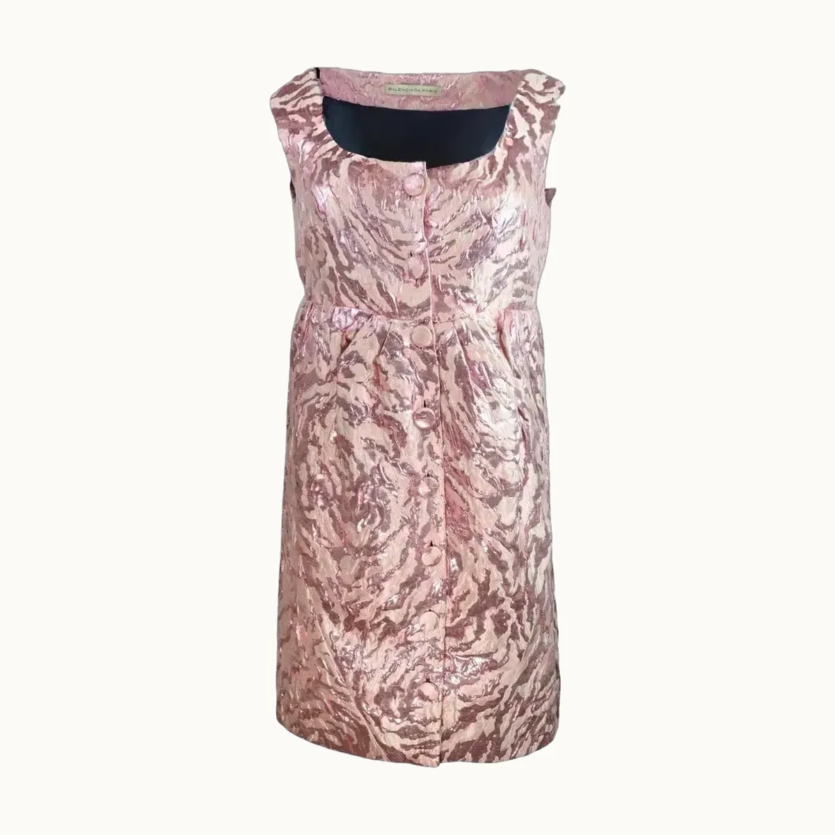 Vestido Balenciaga Vintage, Talla 38 FR