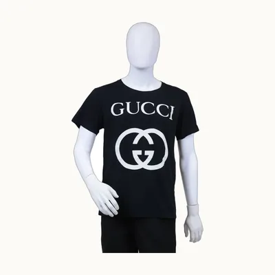Camisa Gucci Interlocking Negra, Talla S