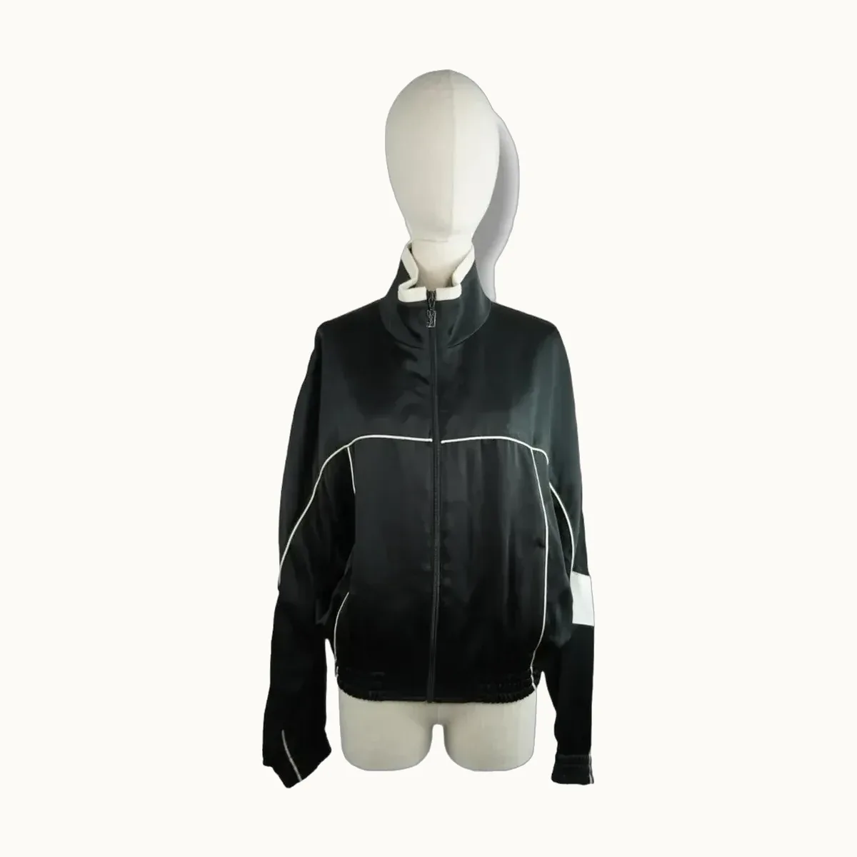Chamarra Saint Laurent Satin Track