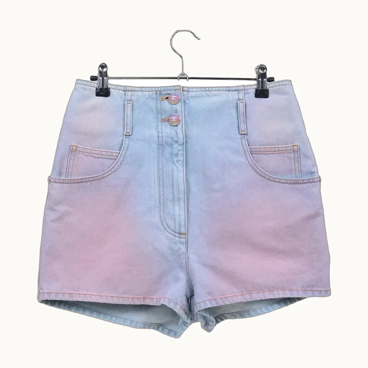 Shorts Chanel 24C Gradient Azules, Talla XXS