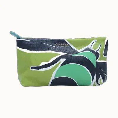 Pouch Burberry Piel Bee Verde