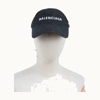 Sombrero Balenciaga Logo Negro, Talla L