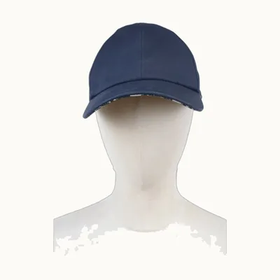 Sombrero Dior Embroidered Oblique Azul, Talla S