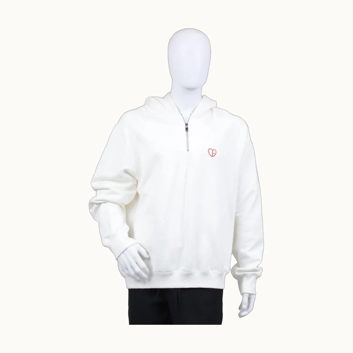Sudadera Dior CD Heart Blanco Talla XL