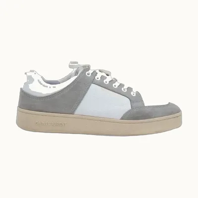 Tenis Saint Laurent SL/61 Perforated Suede Taupe Talla 43