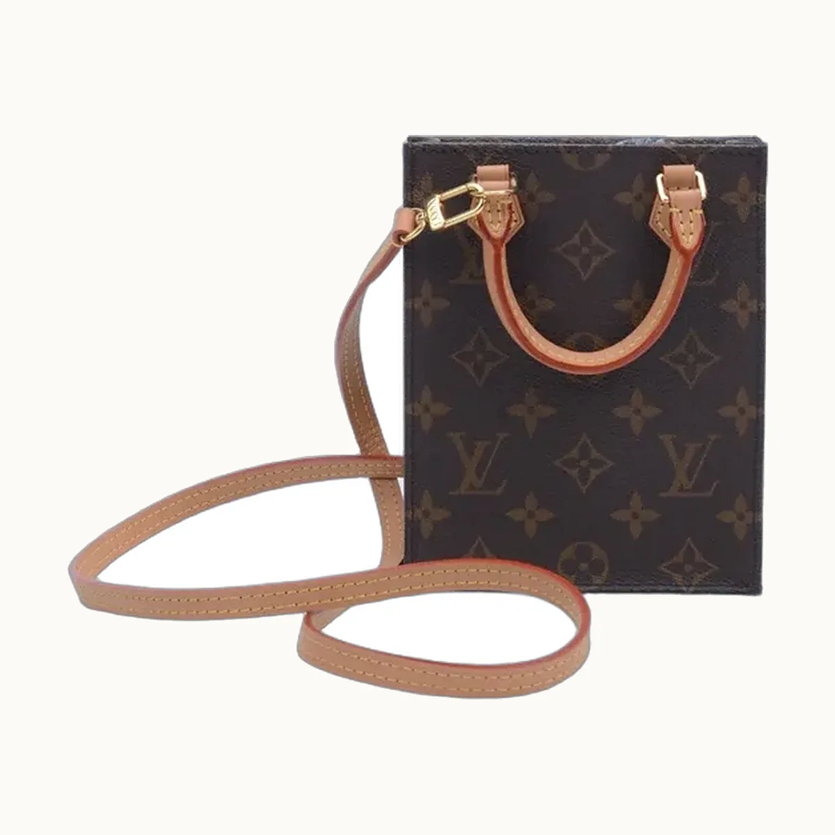 Crossbody Louis Vuitton Petit Sac Plat Monogram