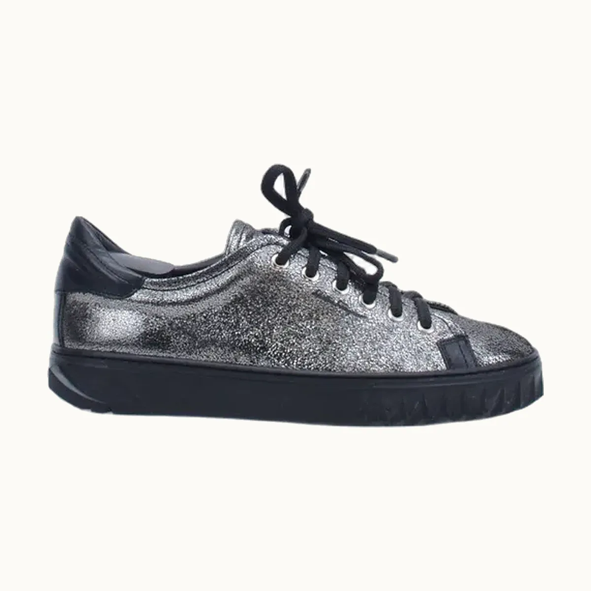 Salvatore Ferragamo Tenis Ferragamo Cube Plateado Talla 37 / 4 mx