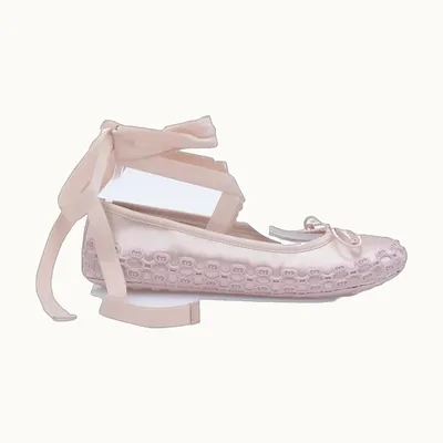 Flats Gucci Cub3D Satin Rosa Talla 39 / 6 mx