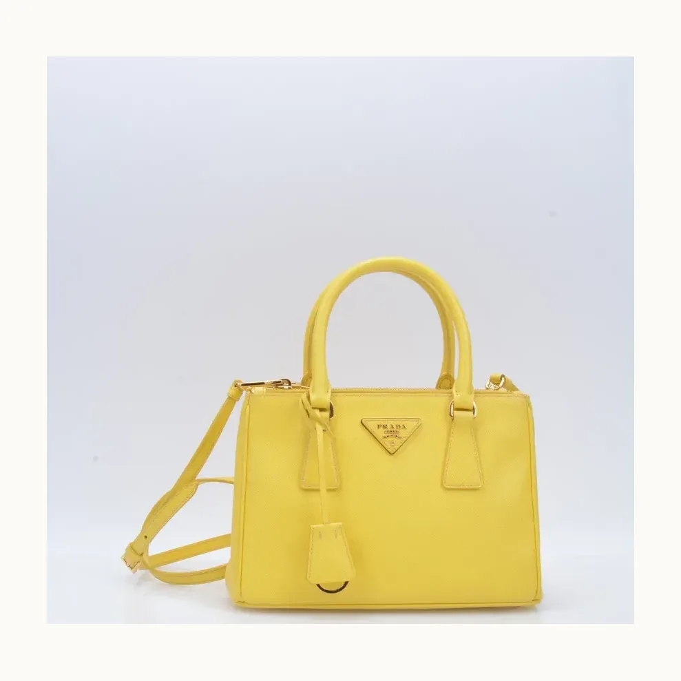 Bolsa Crossbody Prada Galleria Small Saffiano Amarilla