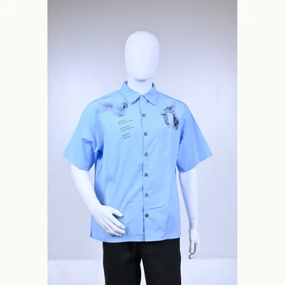 Camisas Prada Nature 22 Azul Talla L