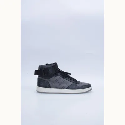 Tenis Louis Vuitton Rivoli High Top Monogram Eclipse Reverse Talla 40.5