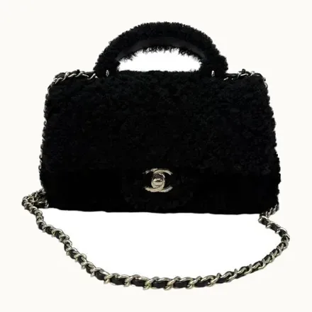Bolsa Chanel Coco Handle Mini Shearling