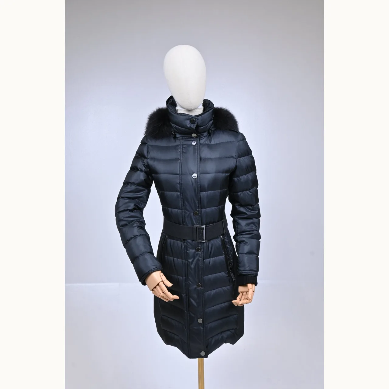 Abrigo Burberry Down Puffer Negro Talla XS