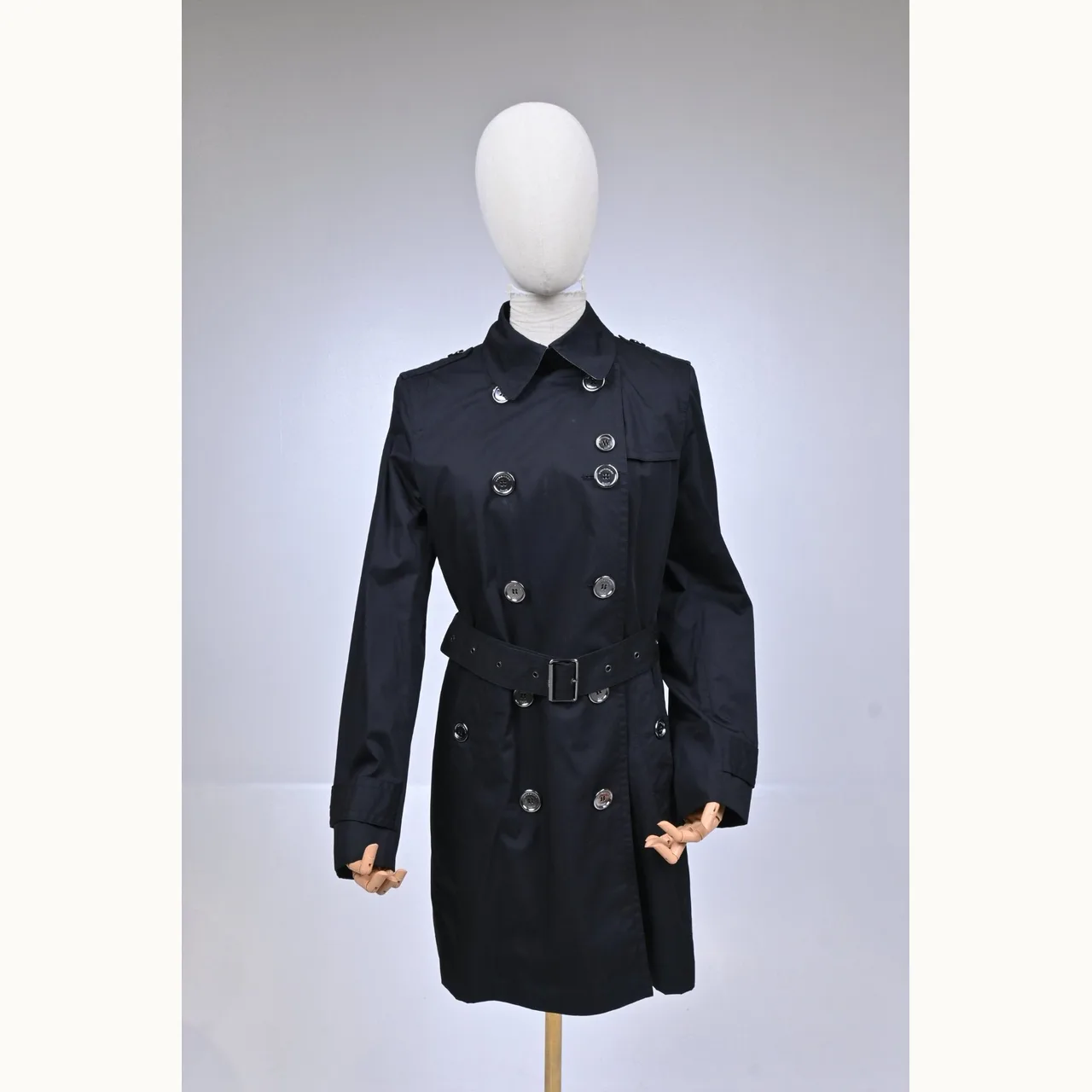 Abrigo Burberry Trench Coat Negro Talla S