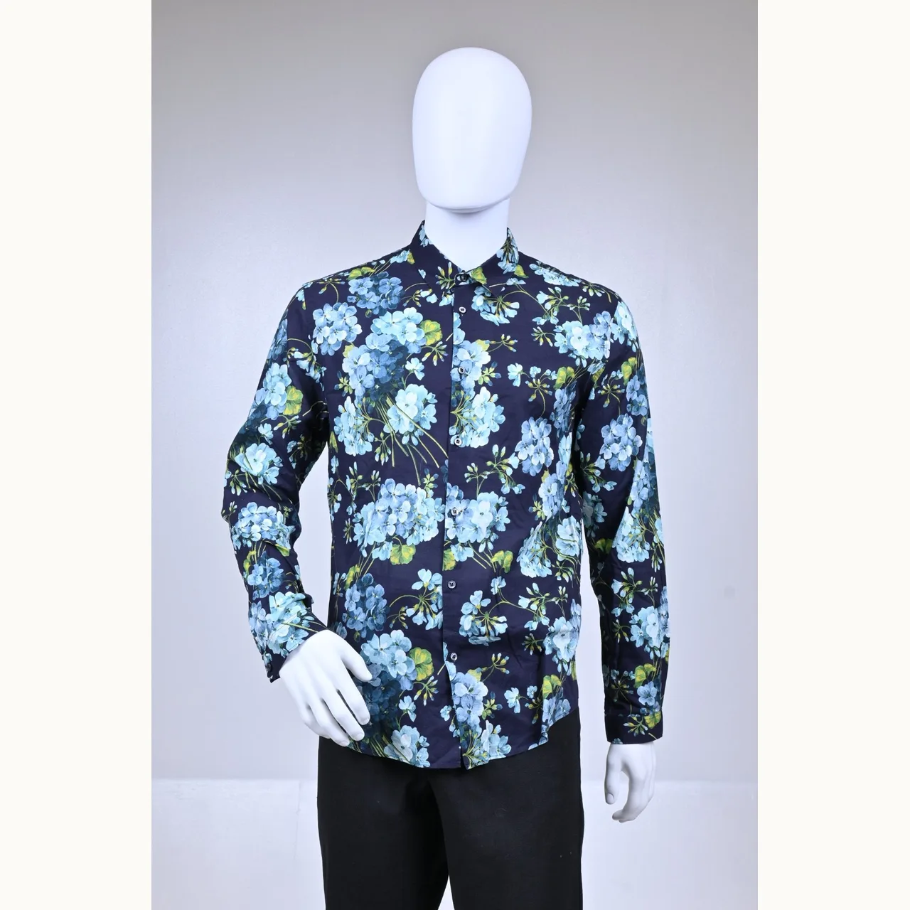 Camisa Gucci Blooms Azul Talla L