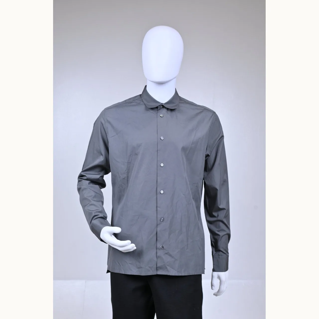 Hermès Camisa Hermes Button Down Gris Talla L