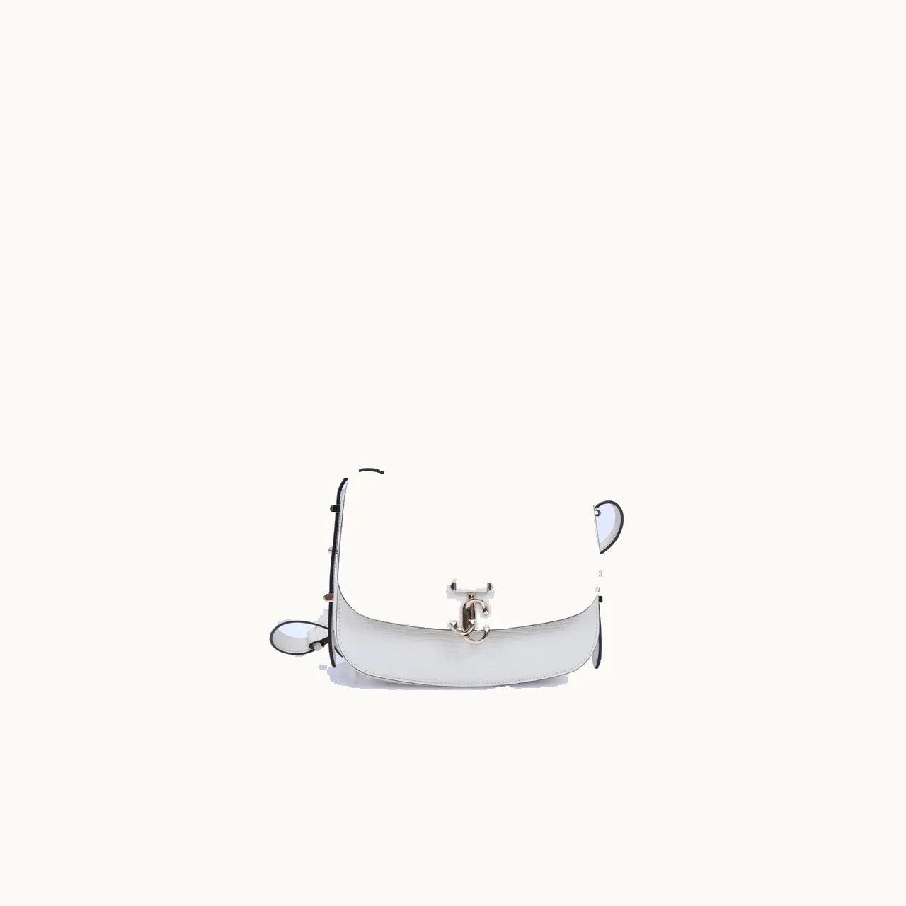 Crossbody Jimmy Choo Varenne Saddle Blanco