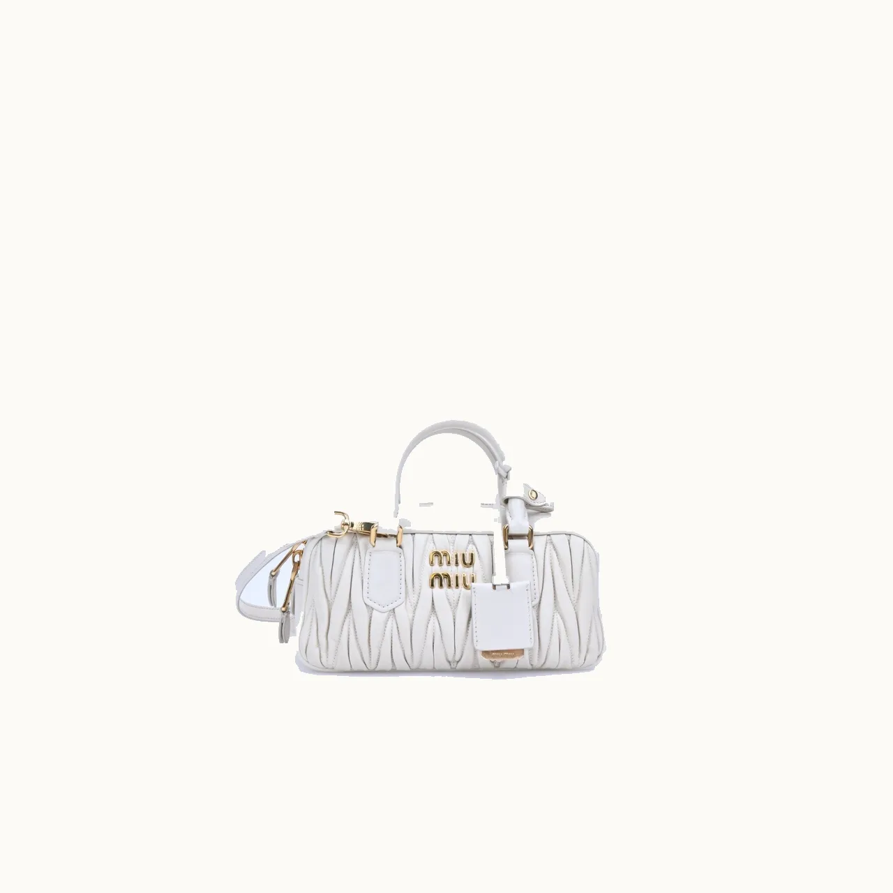Crossbody Miu Miu Arcadie Regular Matelassé Blanco