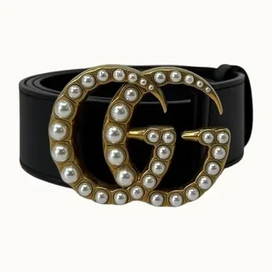 Cinturón Gucci Marmont GG, Talla 80