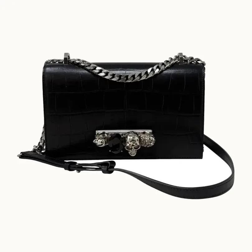 Bolsa Satchel Alexander McQueen Jewelled