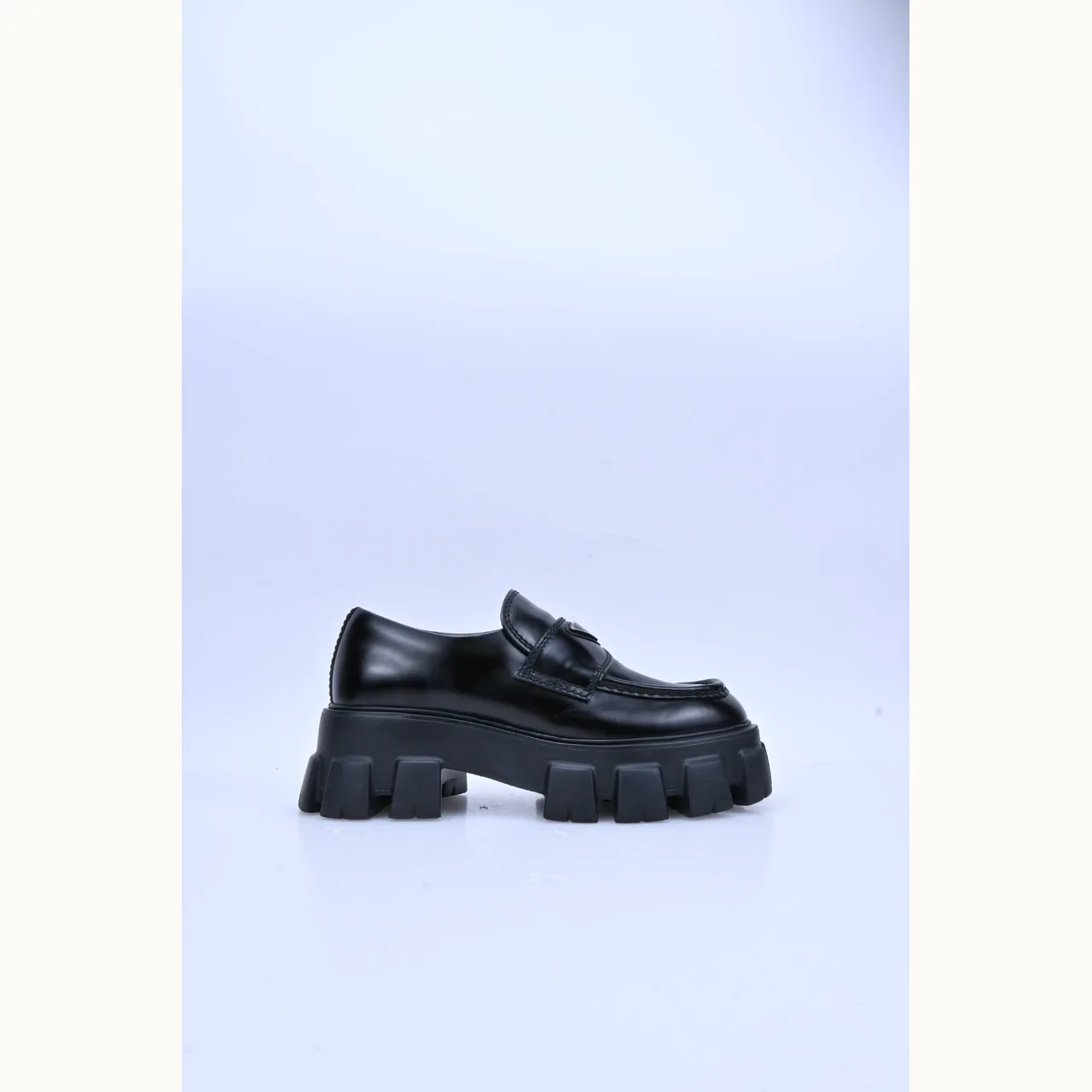 Mocasines Prada Monolith Negro Talla 38.5 / 5.5 mx