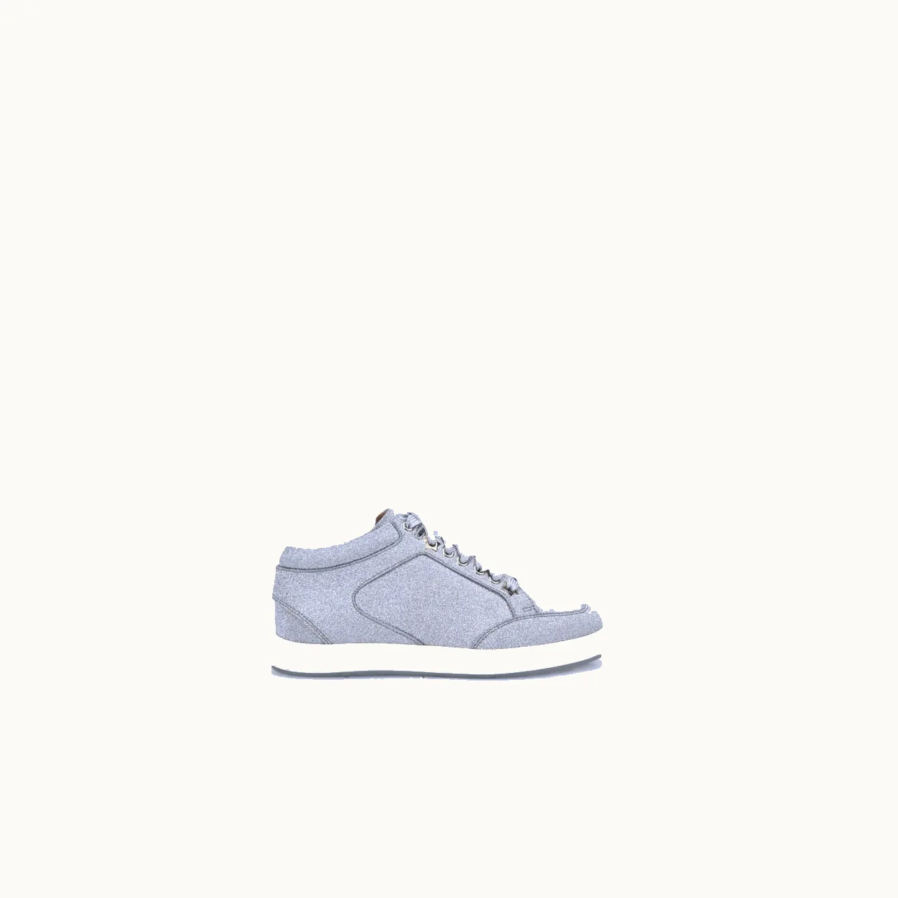Tenis Jimmy Choo Miami Glitter Plateado Talla 35 / 2 mx