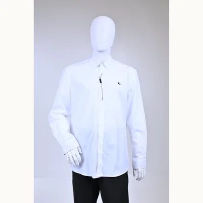 Camisa Burberry Haymarket Blanco Talla XL