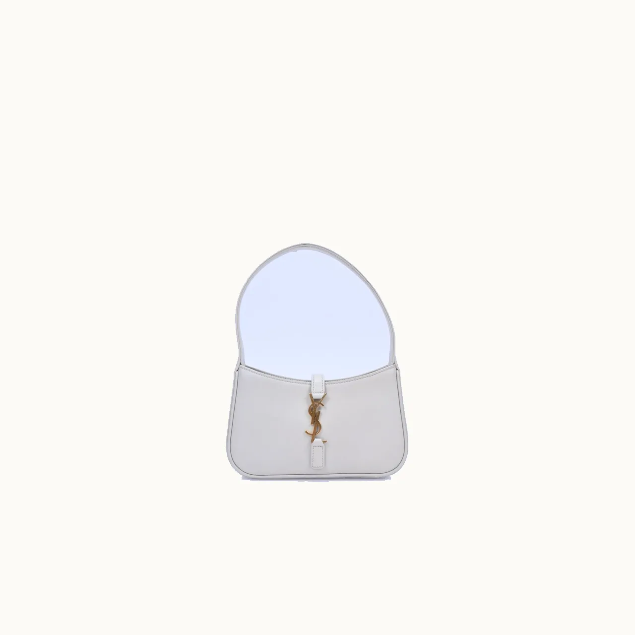De hombro Saint Laurent Le 5 à 7 Mini Blanco