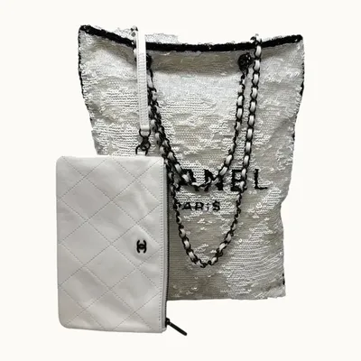 Bolsa Tote Chanel Sequin, Excelente