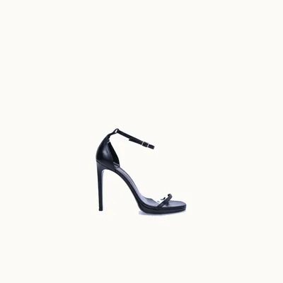 Sandalias de tacón Saint Laurent Jane 120.0 Negro Talla 39 / 6 mx